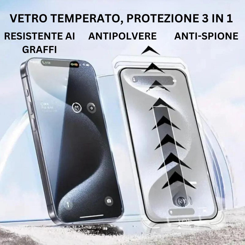 Vetro Iphone 16 Pro Pellicola Vetro Temperato Per IPhone 16 - Set 3 Pezzi Con Protezione Fotocamera Cover Iphone 16 Plus - Foto 5